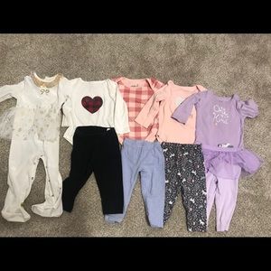 Lot of 9 month onies and pants.